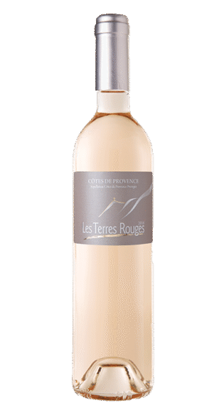 Bouteille de vin rosé AOP Côtes de Provence Les Terres Rouges 2024